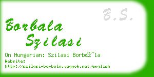 borbala szilasi business card